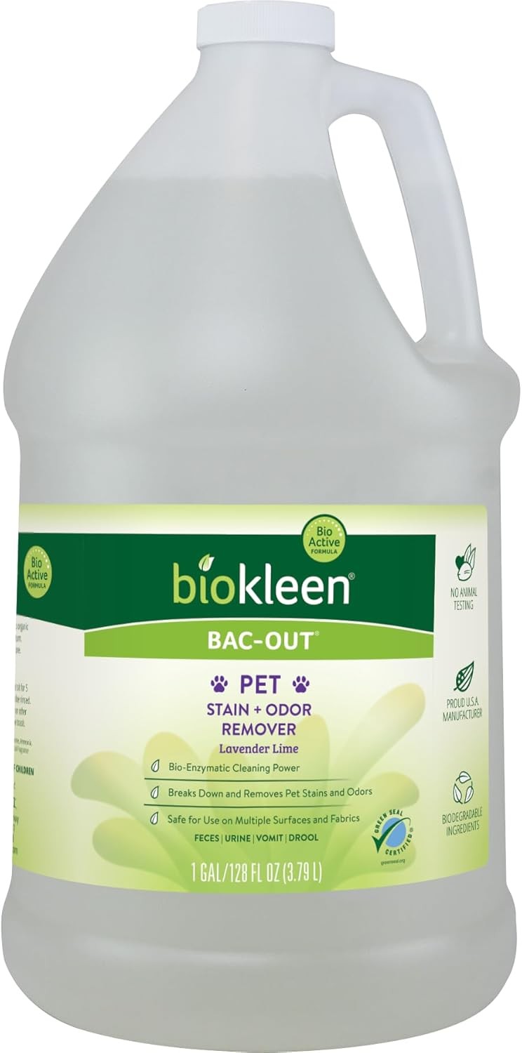 Biokleen Bac-Out Enzyme Cleaner Concentrate for Metering Stations Mop Buckets & Soft Soils, 1 Gallon