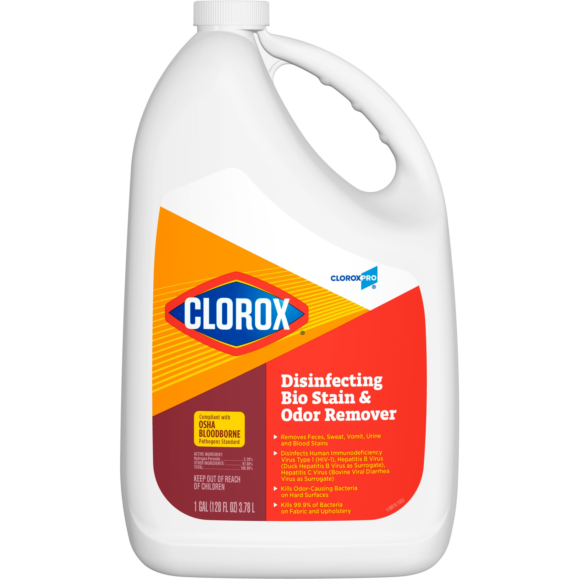 Clorox Disinfecting Cleaner Concentrate for Restrooms Fixtures Partitions & Hard Surfaces, 1 Gallon