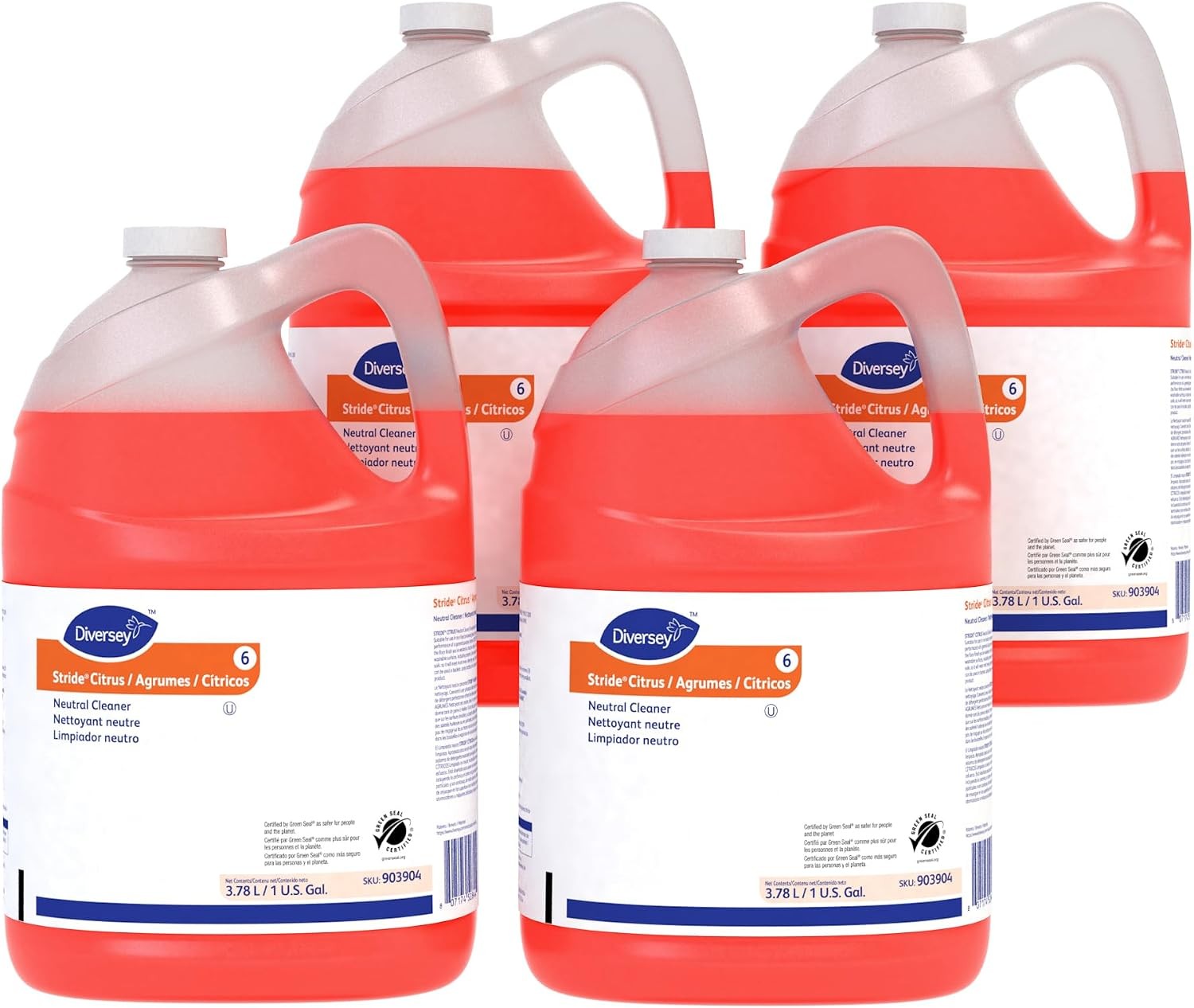Diversey Neutral Floor Cleaner Concentrate Bulk Pail for Retail and Office Floor Care Programs, 5 Gallon