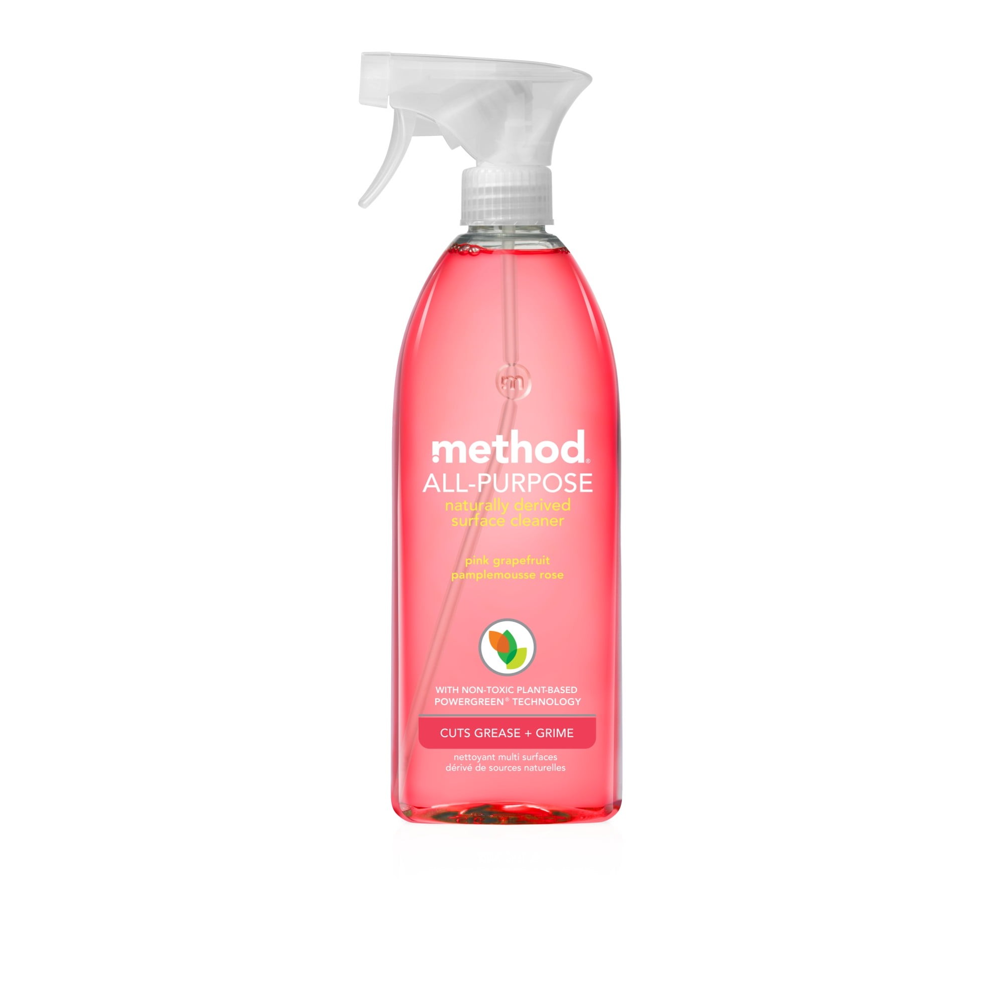 Method All-Purpose Cleaner Spray, Plant-Based Formula for Counters Desks & Sealed Surfaces, Pink Grapefruit, 28 fl oz