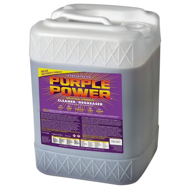Purple Power Industrial Strength Cleaner & Degreaser Bulk Pail, Alkaline Formula for Heavy Soil, 5 Gallon