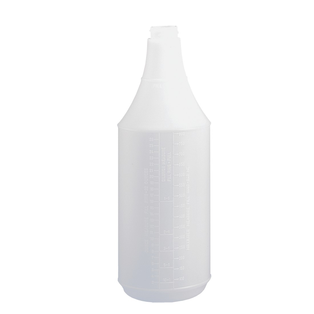 Tolco Dilution Measuring Bottle 32 oz HDPE with Ratio Markings for Concentrates & Cleaners